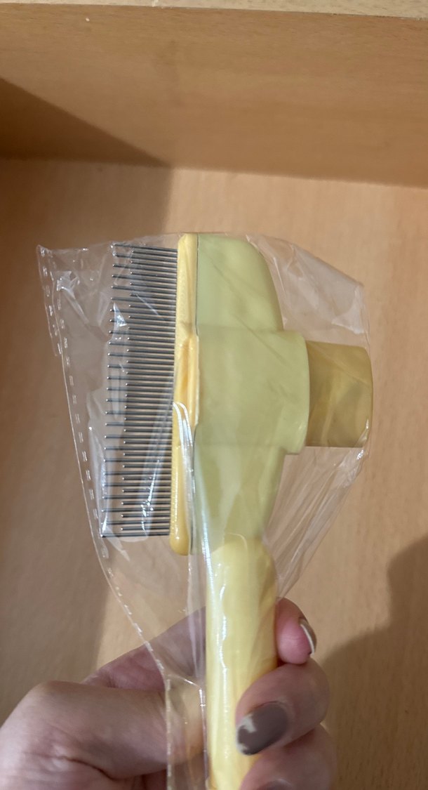 Bej Pastel Kedi Tüy Tarağı - Görsel 4