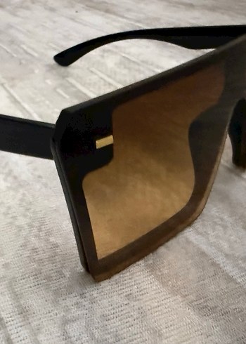 Şeffaf Kahverengi Sokak Stili Kadın Güneş Gözlüğü - Görsel 5