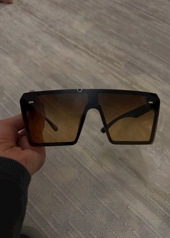 Şeffaf Kahverengi Sokak Stili Kadın Güneş Gözlüğü - Görsel 2