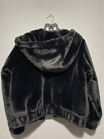 pull and bear suni kürk mont - Görsel 2