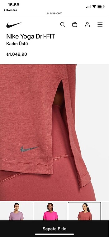 s Beden Nike Yoga Tişört