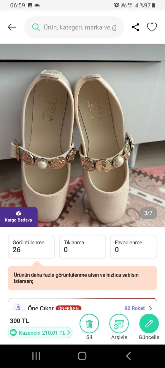 Beyaz Kadınk Tokalı Babet - Görsel 2