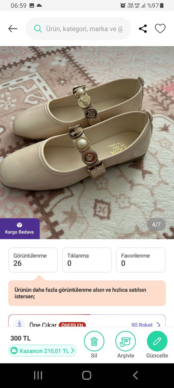 Beyaz Kadınk Tokalı Babet - Görsel 3