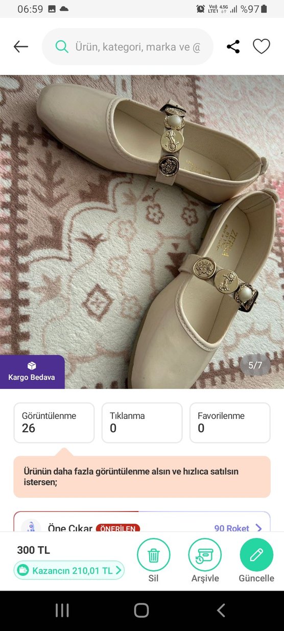 Beyaz Kadınk Tokalı Babet - Görsel 4