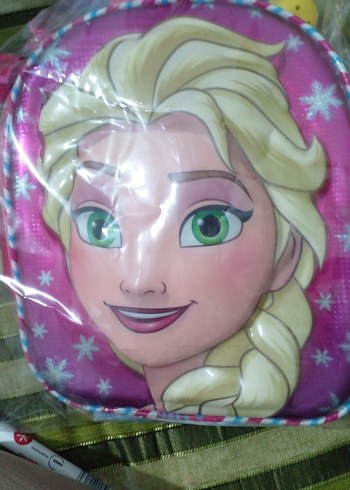 Pembe Parlak Kız Çocuk Okul Çantası
