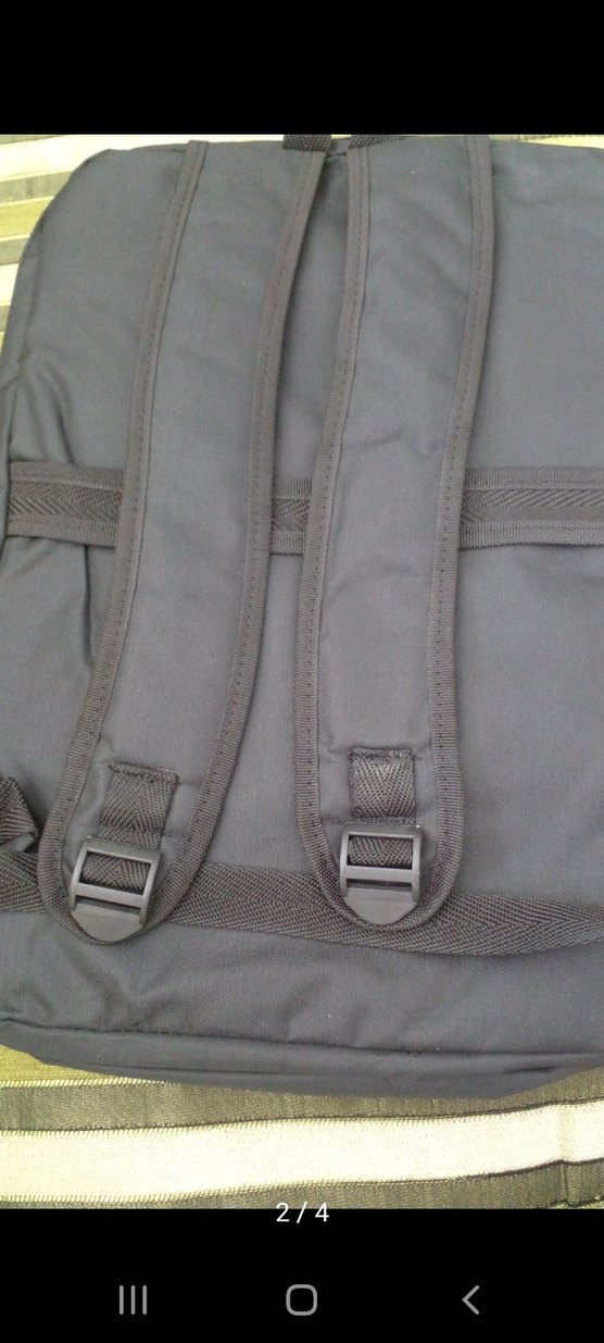 Siyah Gri Fermuarlı Erkek Sırt Çantası - Görsel 2