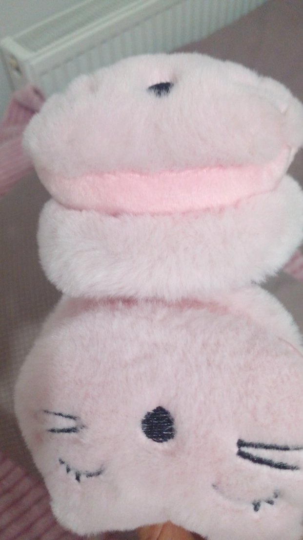 Bej Peluş Ayıcık Kulak  Tutucu - Görsel 3