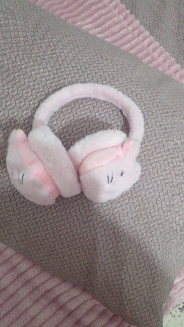 Bej Peluş Ayıcık Kulak  Tutucu - Görsel 2