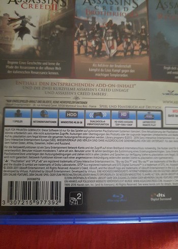 Beden Renk Assassin's Creed: The Ezio Collection PS4 Oyunu