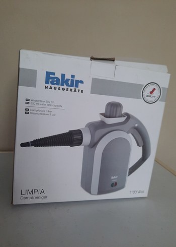 Fakir Limpia Buhar Temizleyici 1100W Gri