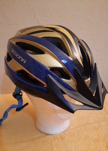 Mavi Parlak Sedona Bisiklet Kaskı large - Görsel 8