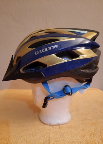 Mavi Parlak Sedona Bisiklet Kaskı large - Görsel 2