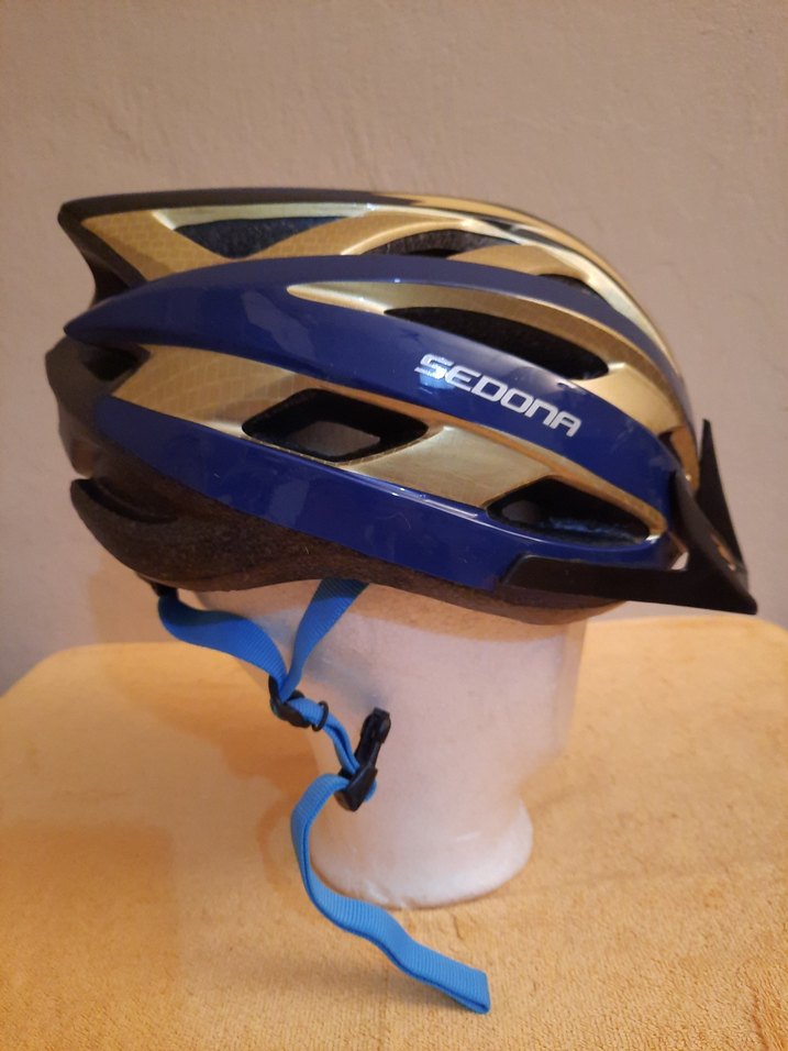 Mavi Parlak Sedona Bisiklet Kaskı large - Görsel 5