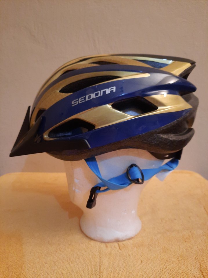 Mavi Parlak Sedona Bisiklet Kaskı large - Görsel 2