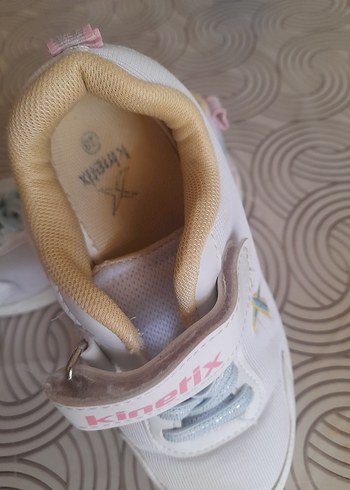 Kız Çocuk Beyaz Spor Ayakkabı Velcro - Görsel 2