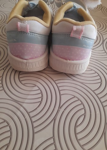 Kız Çocuk Beyaz Spor Ayakkabı Velcro - Görsel 3