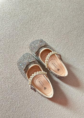 İnci Detaylı  Kız Çocuk Babet - Görsel 4