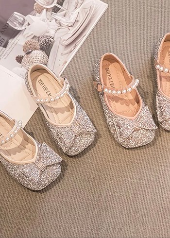 İnci Detaylı  Kız Çocuk Babet - Görsel 6