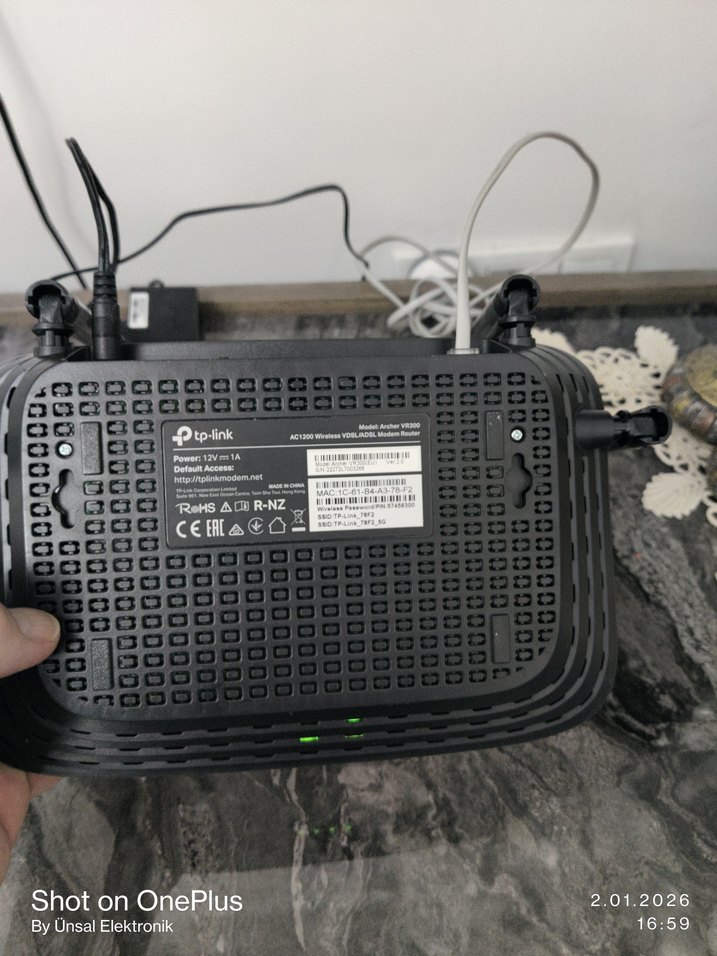 TP-Link ARCHER VR 300 VDSL MODEM - Görsel 2