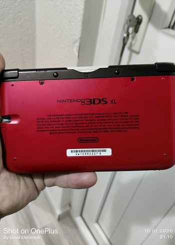 Kırmızı Nintendo 3DS XL Taşınabilir Oyun Konsolu - Görsel 4