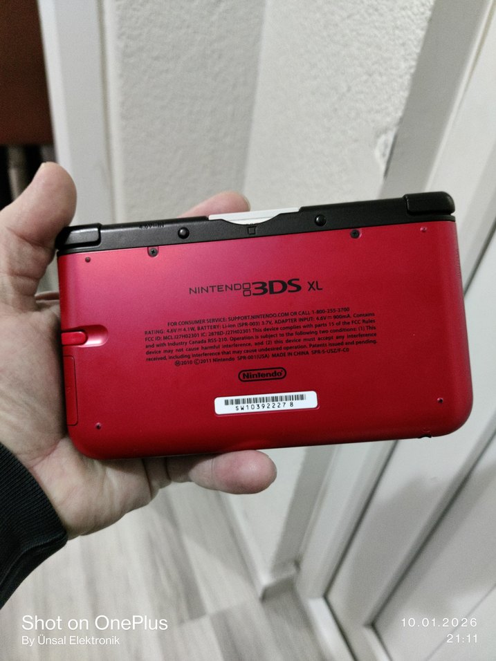 Kırmızı Nintendo 3DS XL Taşınabilir Oyun Konsolu - Görsel 5
