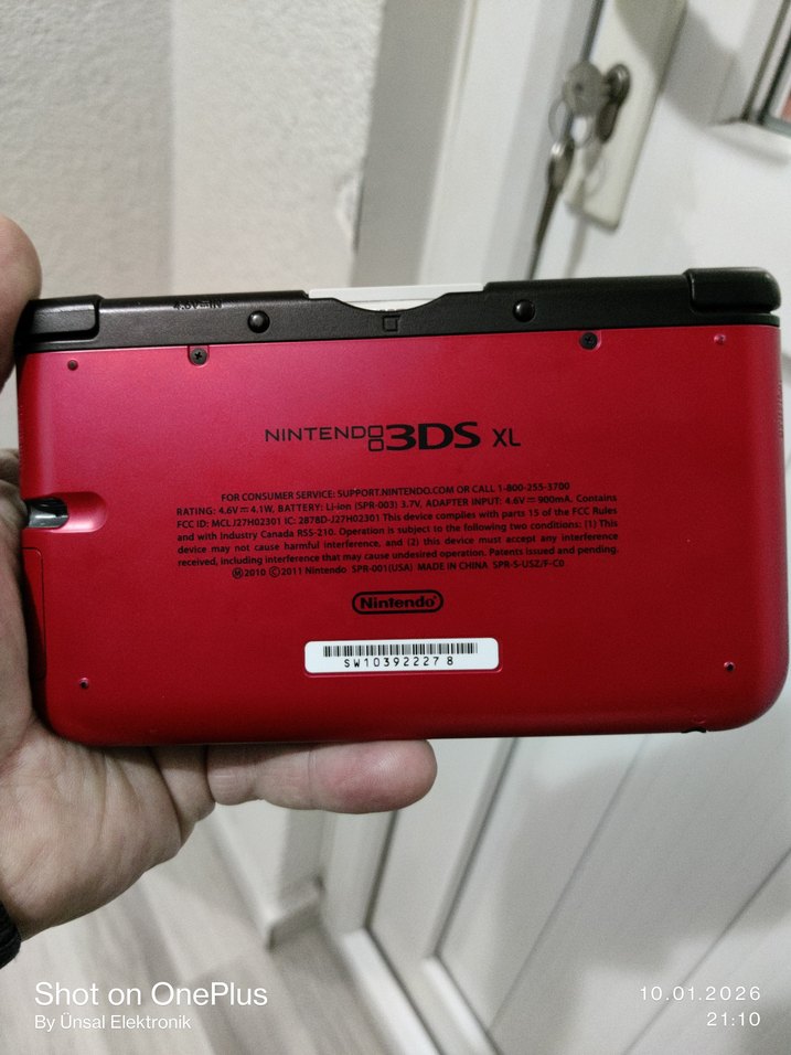 Kırmızı Nintendo 3DS XL Taşınabilir Oyun Konsolu - Görsel 4