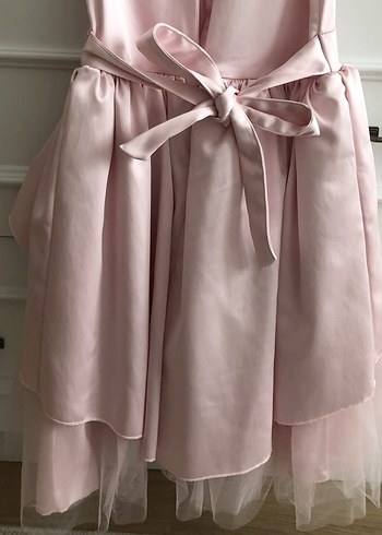 LC Waikiki Pembe Kız Çocuk Fırfırlı Elbise