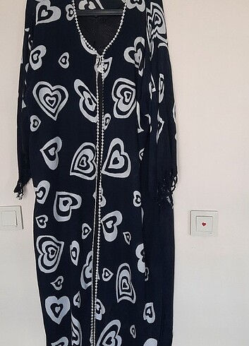xl Beden siyah Renk Şile bezi kimono