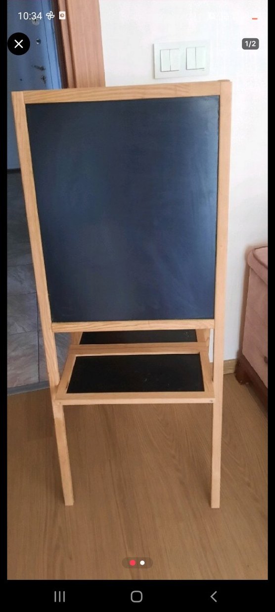 Çift Taraflı Ahşap Yazı Tahtası - Görsel 2