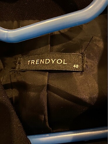 Trendyol & Milla Astarlı 40 beden siyah blazer
