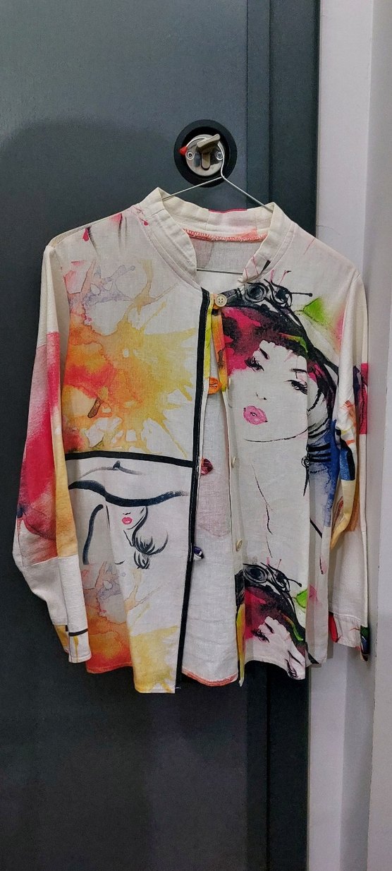 özel tasarım dikim kadın vintage gömlek - Görsel 3