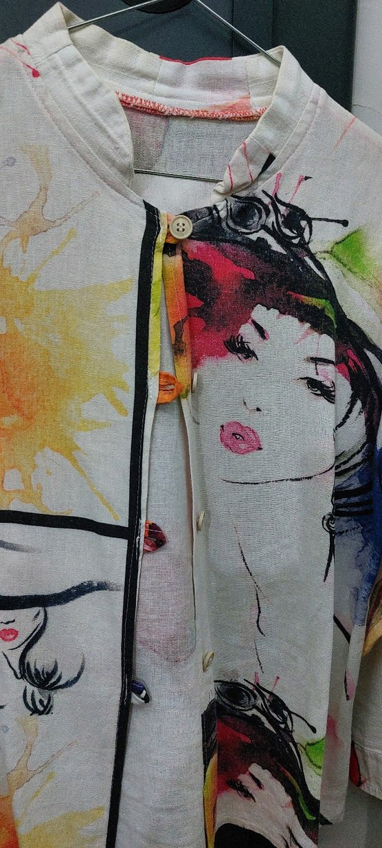 özel tasarım dikim kadın vintage gömlek - Görsel 2