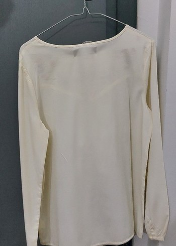 mudo marka Nakışlı Beyaz Bohem Uzun Kollu Bluz şifon gömlek - Görsel 3