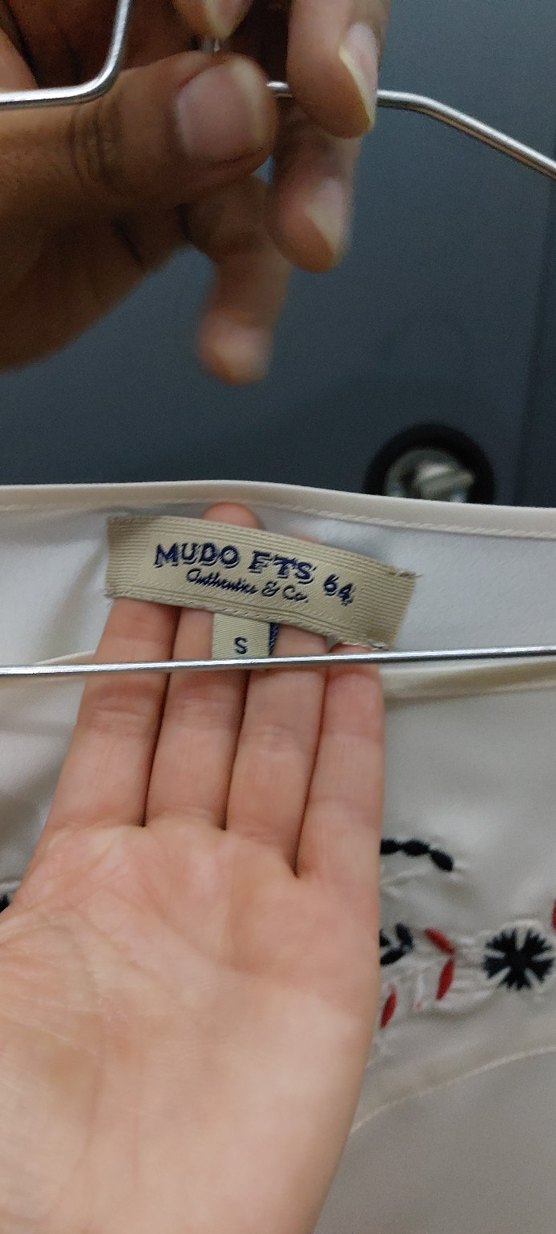 mudo marka Nakışlı Beyaz Bohem Uzun Kollu Bluz şifon gömlek - Görsel 4