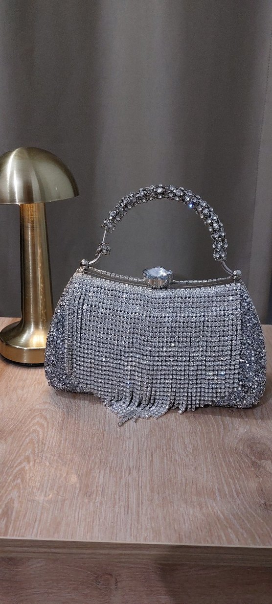 taşlı abiye şık clurch çanta düğün davet - Görsel 4