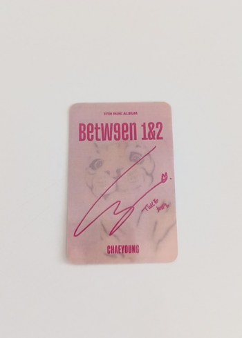 Twice tiger chaeyoung fanmade photocard