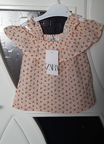 24-36 Ay Beden pembe Renk Zara bebek bluz