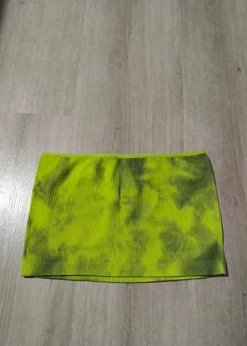 Yeşil Batik Desenli Kadın Mini Üst