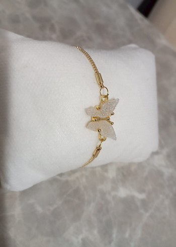 Altın Renkli Boncuklu Kadın Bileklik - Görsel 2