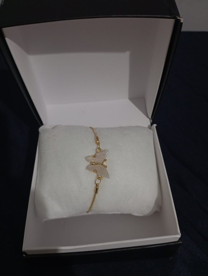 Altın Renkli Boncuklu Kadın Bileklik - Görsel 3