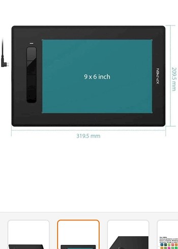 Siyah XP-Pen Tablet çizim tableti - Görsel 7