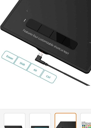 Siyah XP-Pen Tablet çizim tableti - Görsel 5