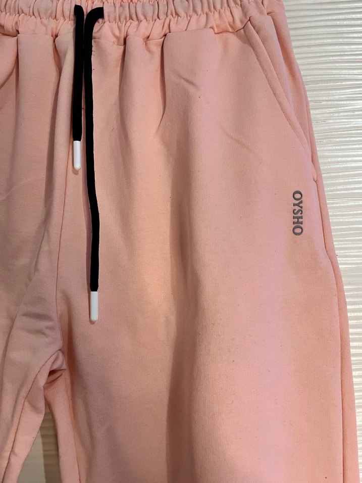 Kadın Pembe Rahat Kesim Sweatpant eşofman - Görsel 2