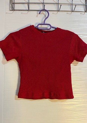 Kırmızı Kadın Uzun Triko etek crop takım - Görsel 9