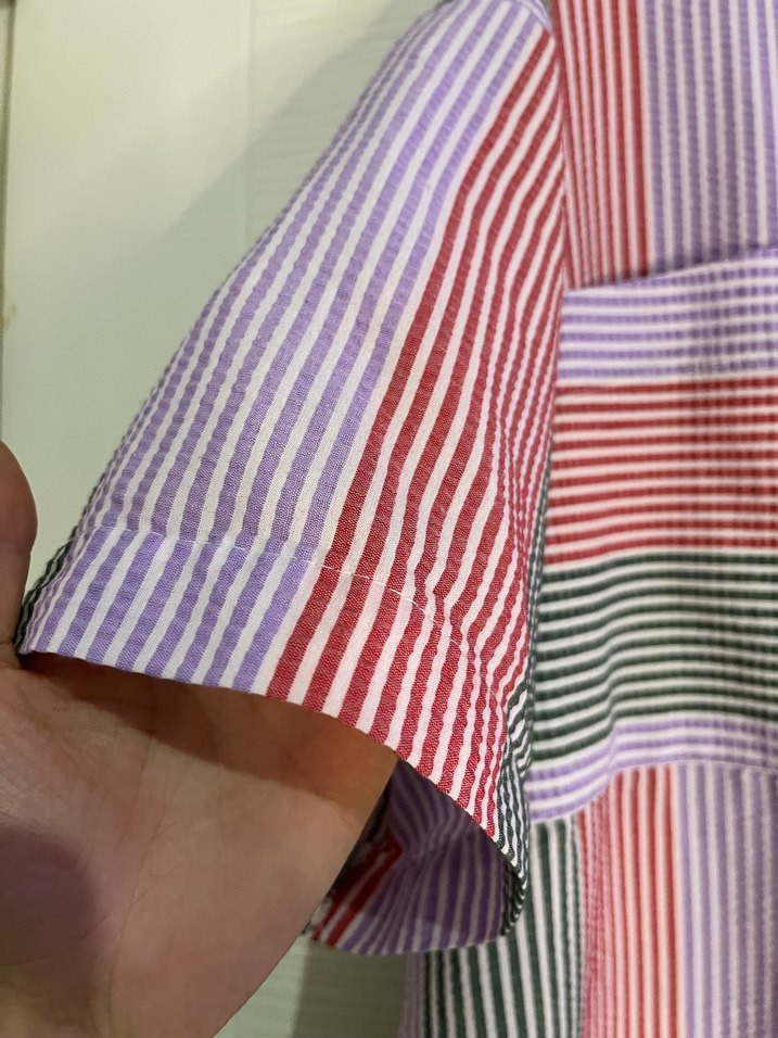 Pastel Renkli Düğmeli Kısa Kollu Kadın Gömlek - Görsel 3