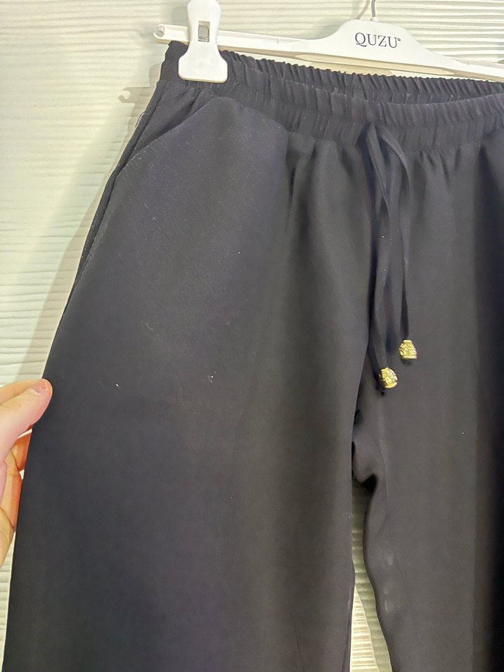 Siyah Kadın havuç Pantolon - Görsel 2