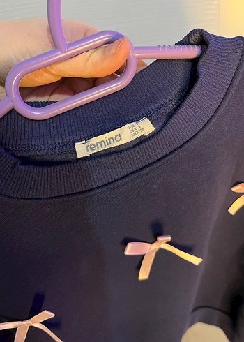 Nakışlı Mavi Kadın Sweatshirt - Görsel 5