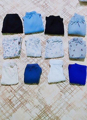 12-18 Ay Beden mavi Renk Pijama 
