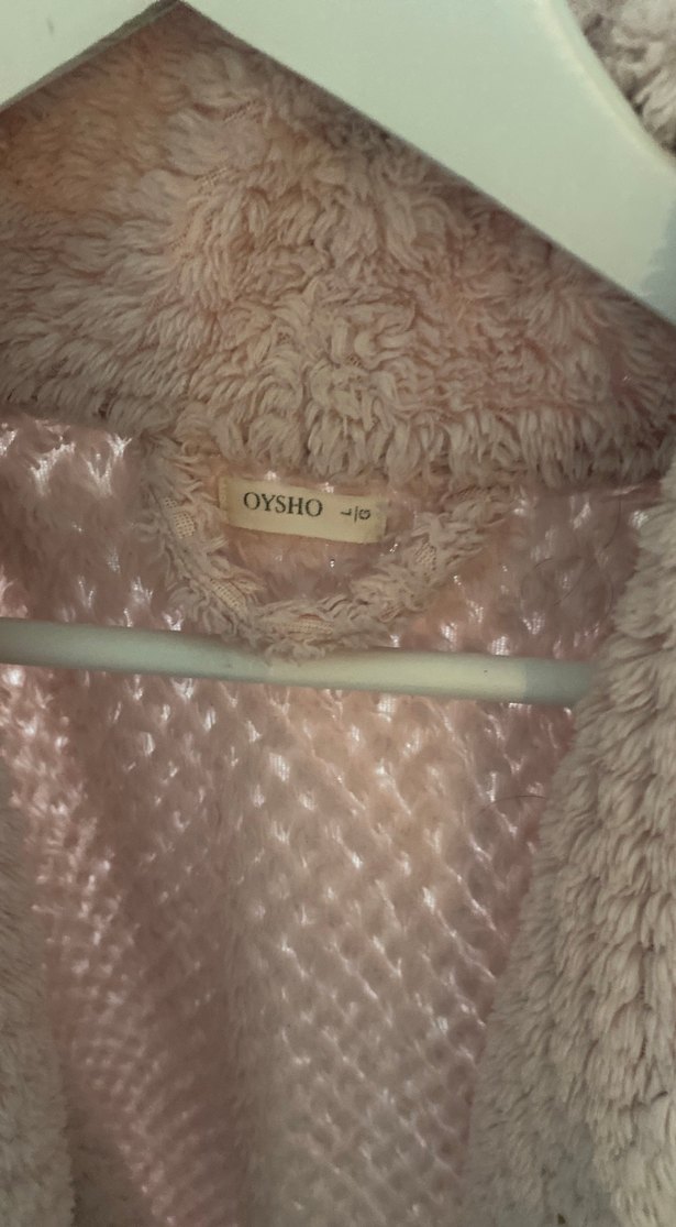 Pembe Midi Kadın Bornoz, Rahat Kesim - Görsel 2