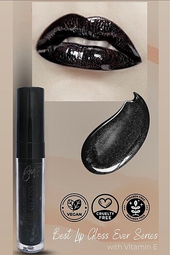 Diğer Dolgunlaştırıcı etkili siyah lip gloss